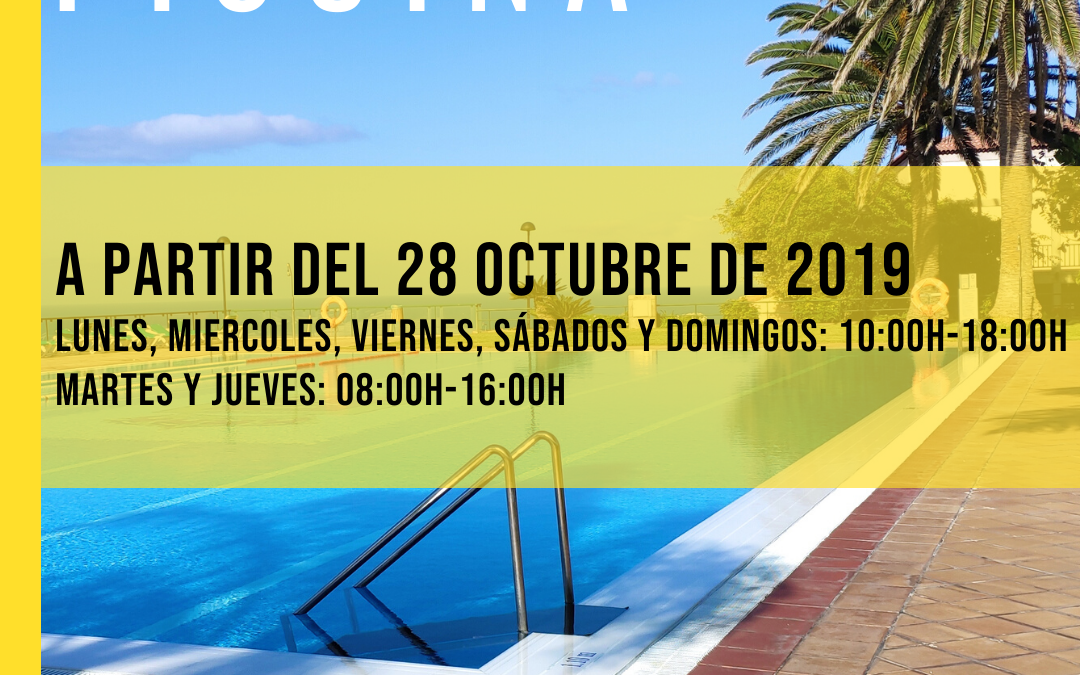 Horario de invierno de la piscina