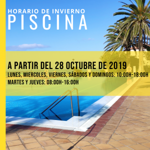 Horario de invierno de la piscina